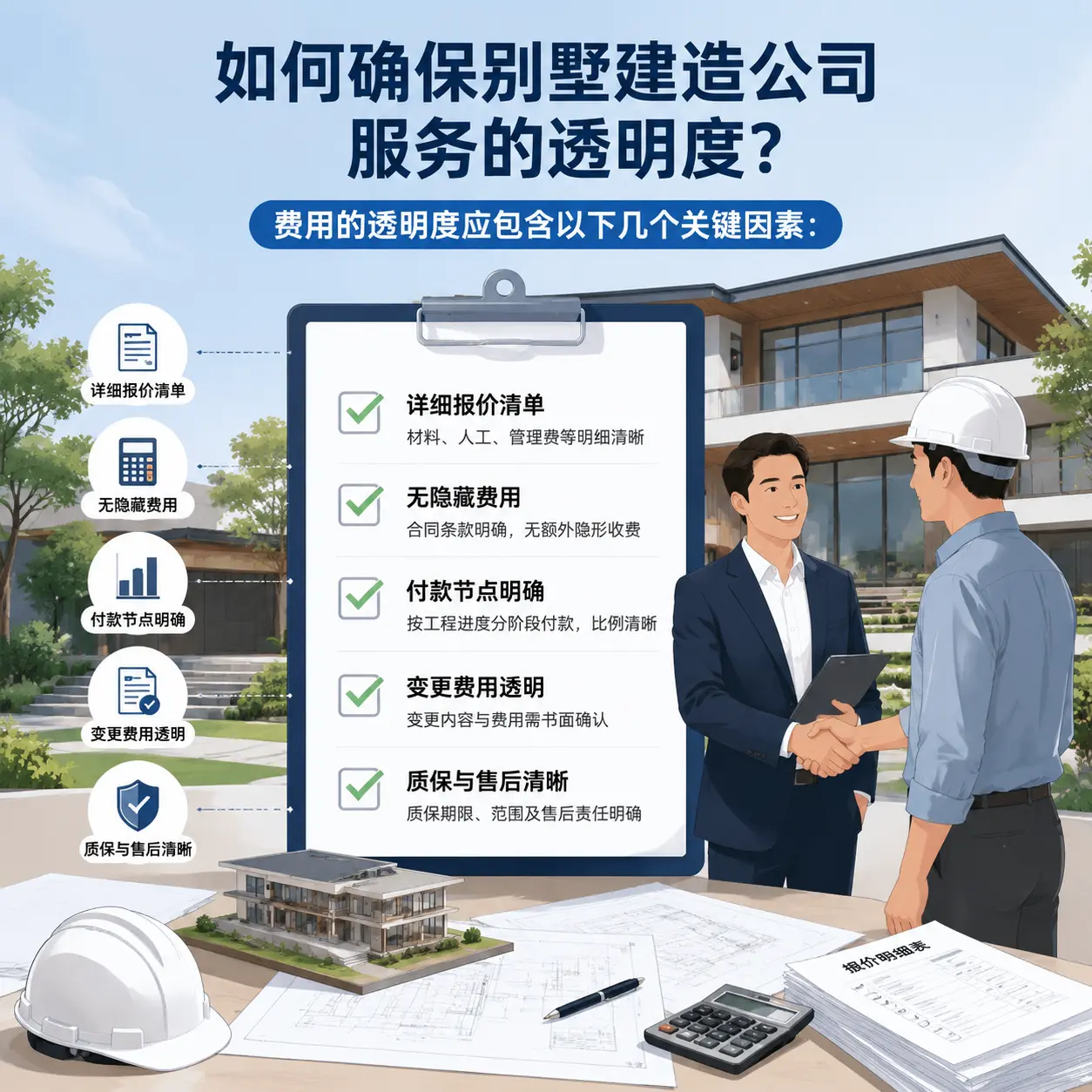 在 普安 如何确保别墅建造公司服务的透明度?