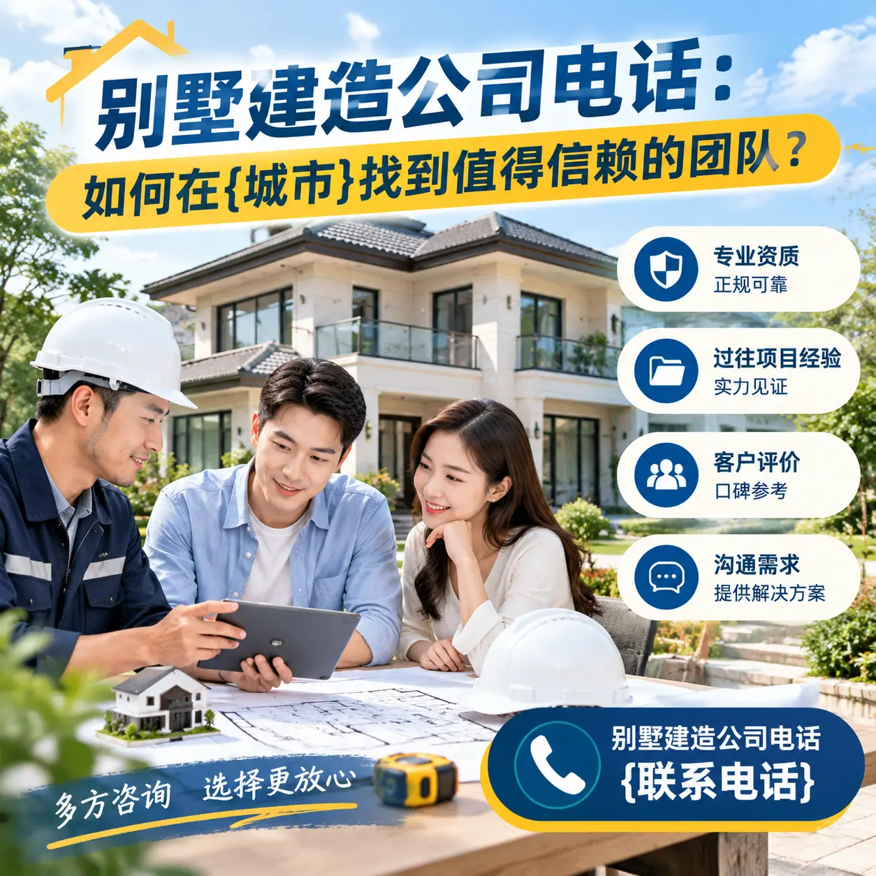 别墅建造公司电话:如何在普安找到值得信赖的团队?