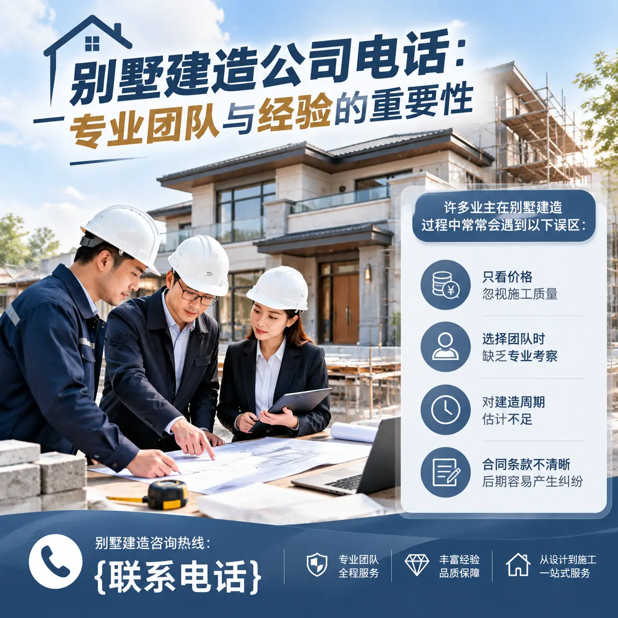 普安别墅建造公司电话:专业团队与经验的重要性