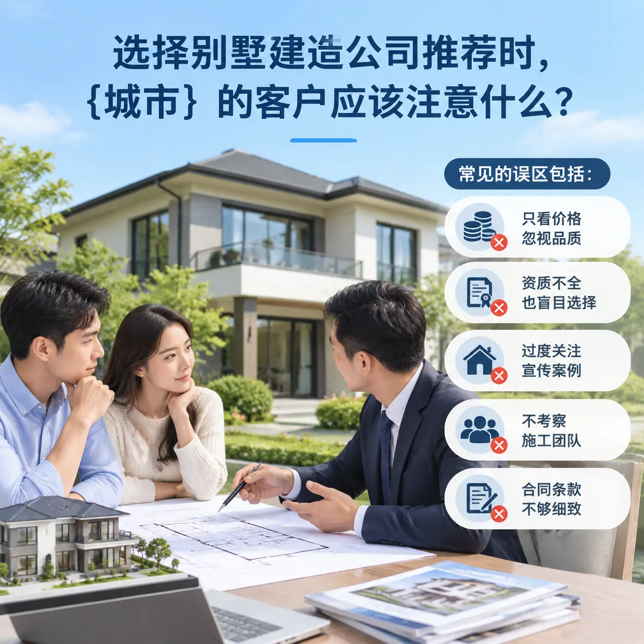 选择别墅建造公司推荐时，普安 的客户应该注意什么？