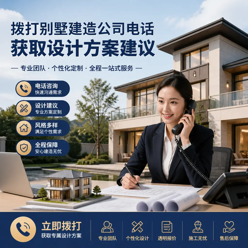 拨打普安别墅建造公司电话,获取设计方案建议