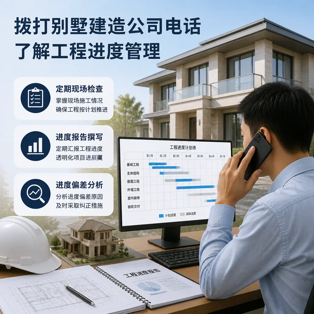 拨打普安别墅建造公司电话,了解工程进度管理