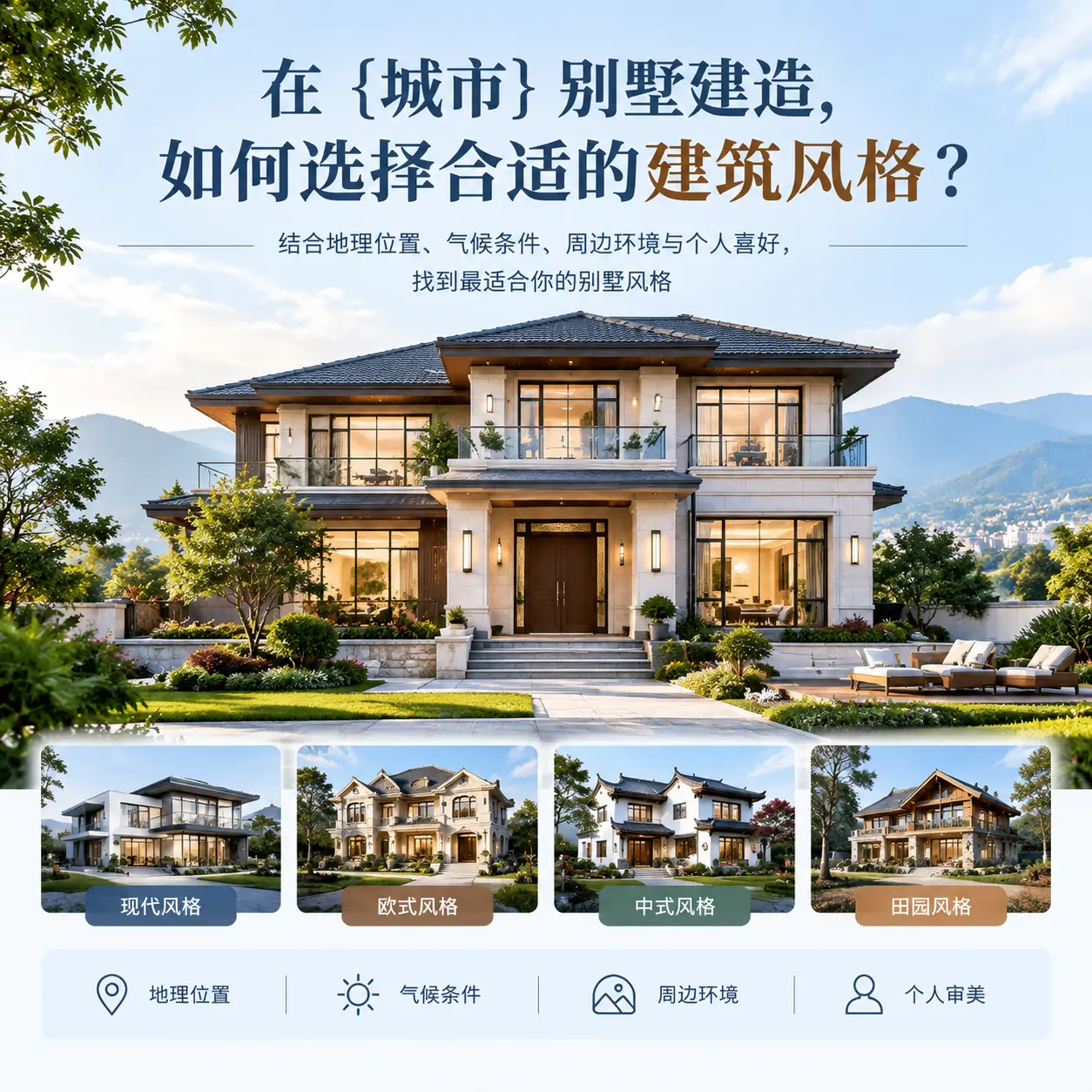 在 普安 别墅建造，如何选择合适的建筑风格？