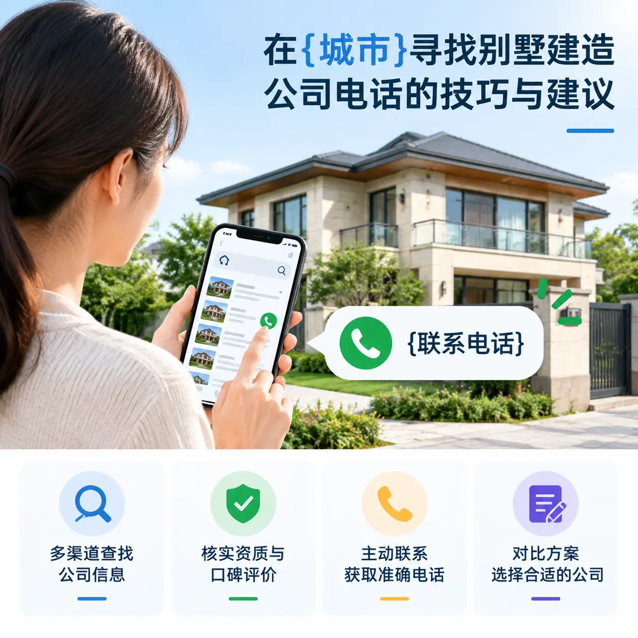 在普安寻找别墅建造公司电话的技巧与建议