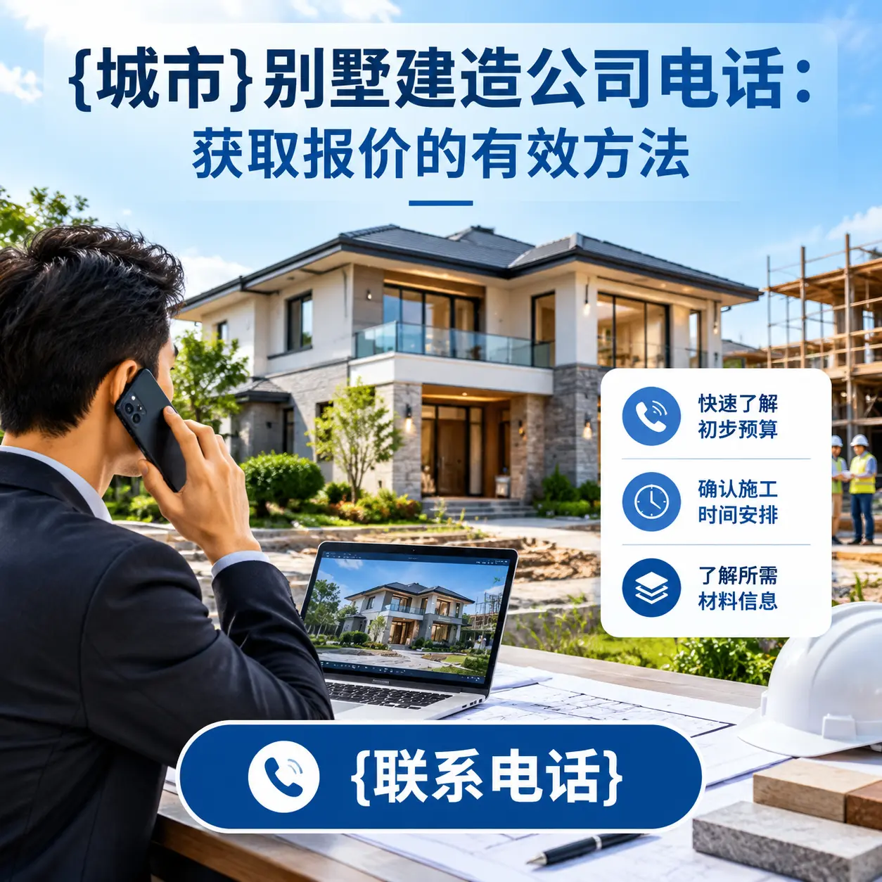 普安别墅建造公司电话:获取报价的有效方法