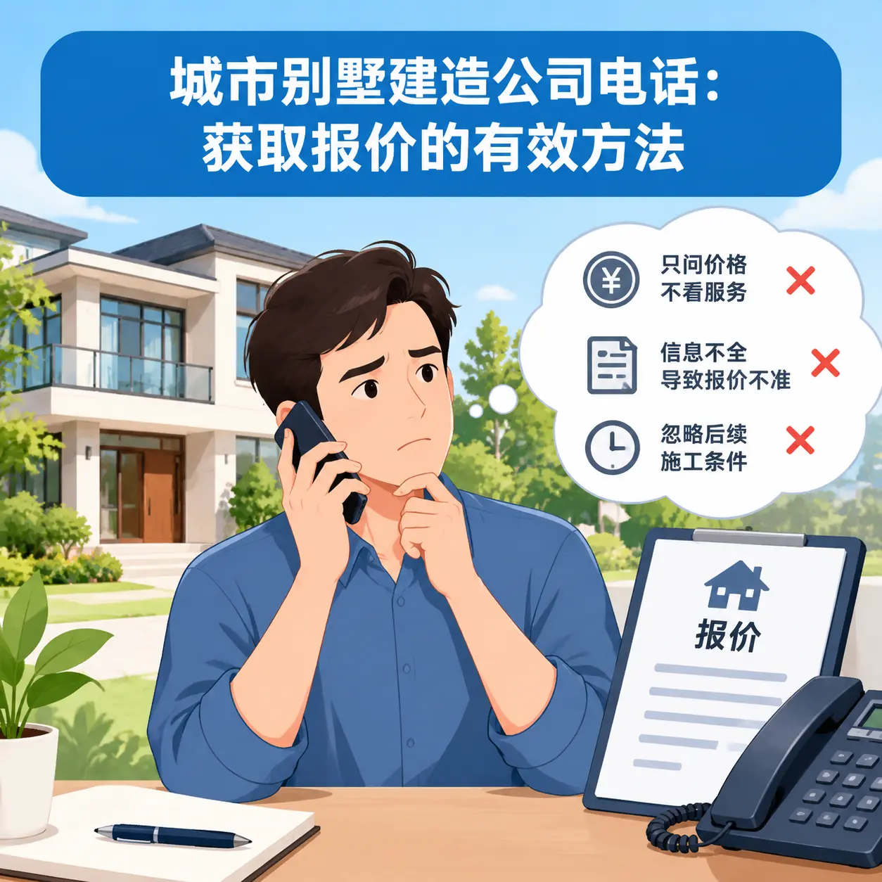 普安别墅建造公司电话:获取报价的有效方法